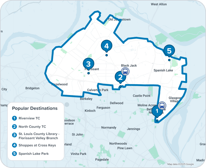North Zone service map