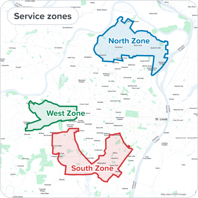 Map of St. Louis County