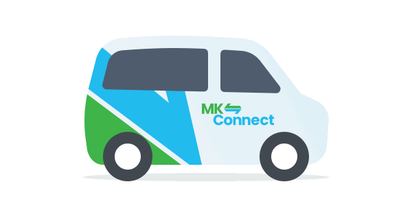 MK Connect vehicle driving