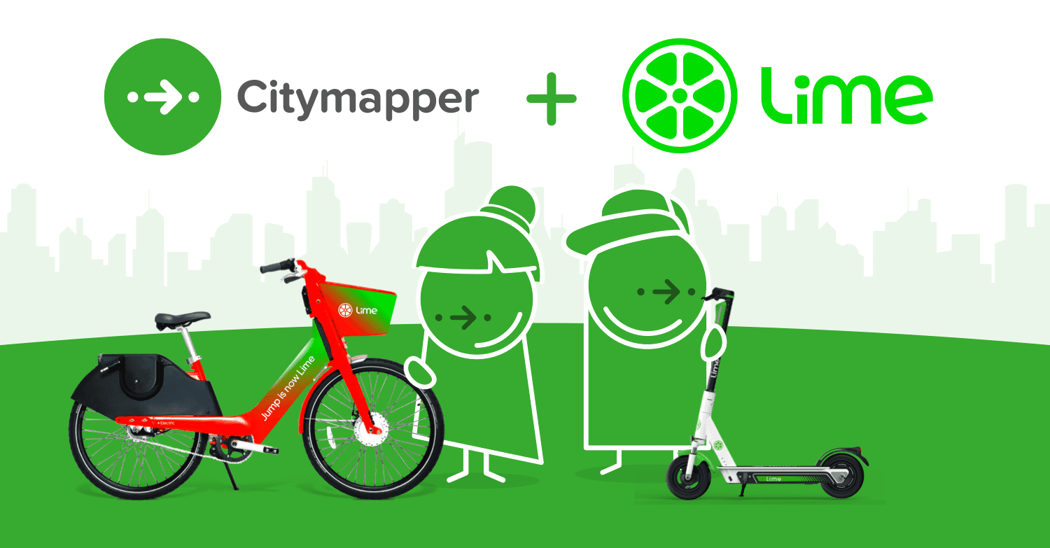 We ve partnered with Lime to bring you more active travel options Citymapper